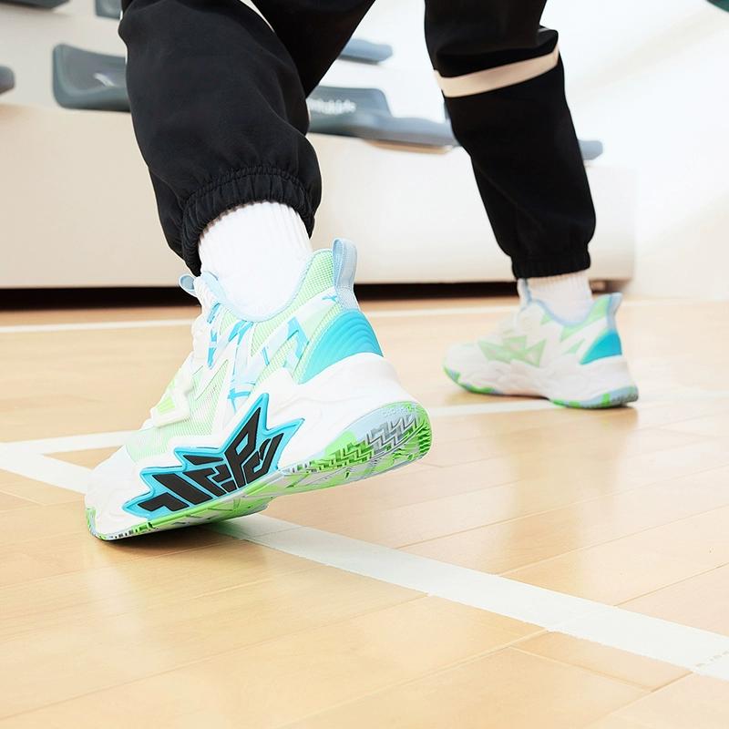 Anta Kids Cement Crusher Comfortable Sports Non-Slip Shock Absorbing Wear-Resistant Low-Top Basketball Shoes Kids Basketball Shoes 312321124H-4