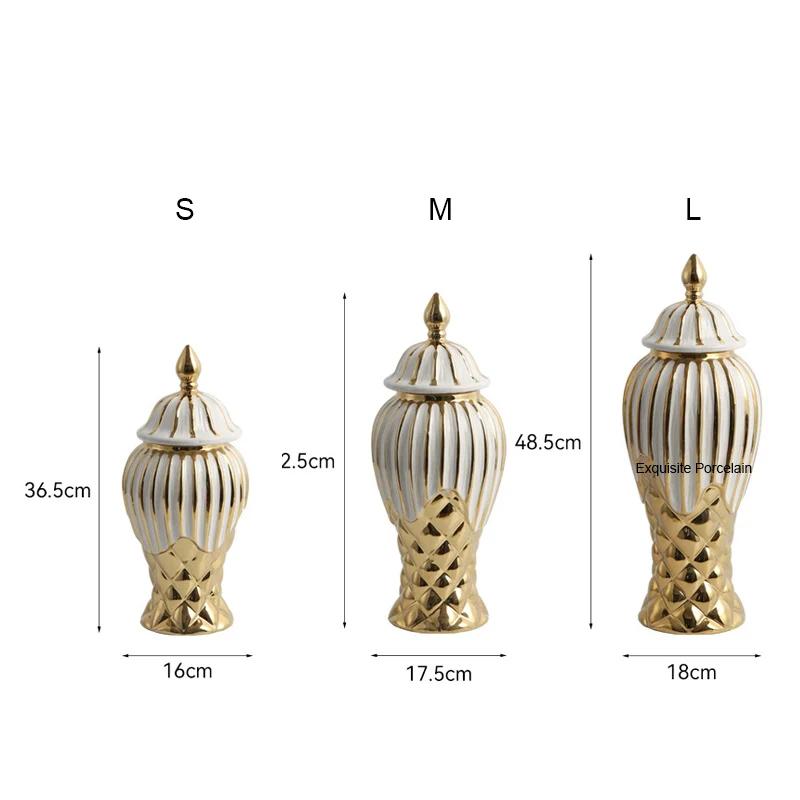 Keramisk vas Universella burkar Hantverk och ornament Mjuk dekoration Allmän burk Hotell Blomsterbädd Heminredning Burk Flaskor