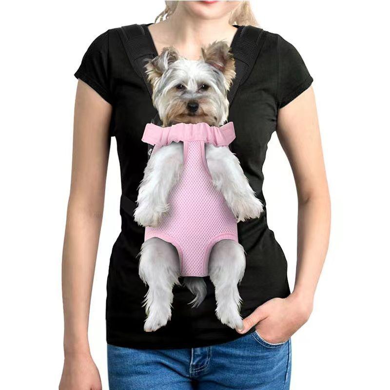 Dog Out Pet Portable Shoulder Chest Outdoor Cat Travel Breathable Backpack Four Legs Backpack Crossbody Pet Products
