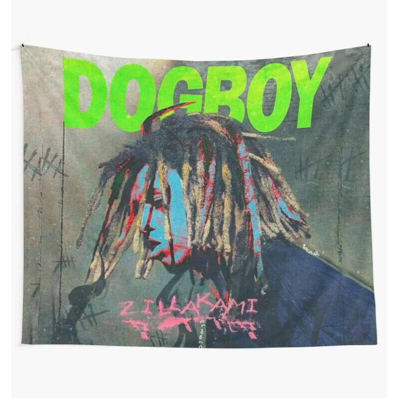 Zillakami Dogboy Tapestry, City Morgue Album 75x100 чёрный