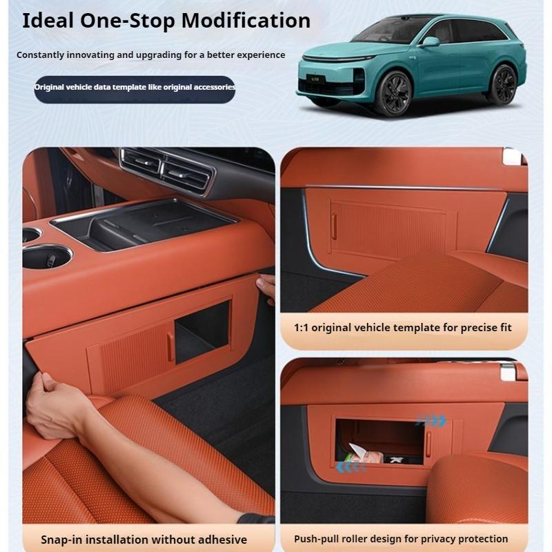 Fit For Li Lixiang L6 L7 L8 L9 Car Under Center Console Privacy Slat Storage Box Organizer Interior Modified