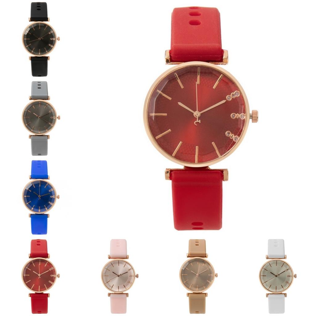 Fashion Watches With Diamonds Ladies Quartz Watches Hot Sports Brands Women Silicone Strap Dress Clock Gifts Wristwatches