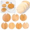 4Pcs Bamboo Can Mug Cover Sealed Mason Jar Caps Creative Cup Lids  Tableware