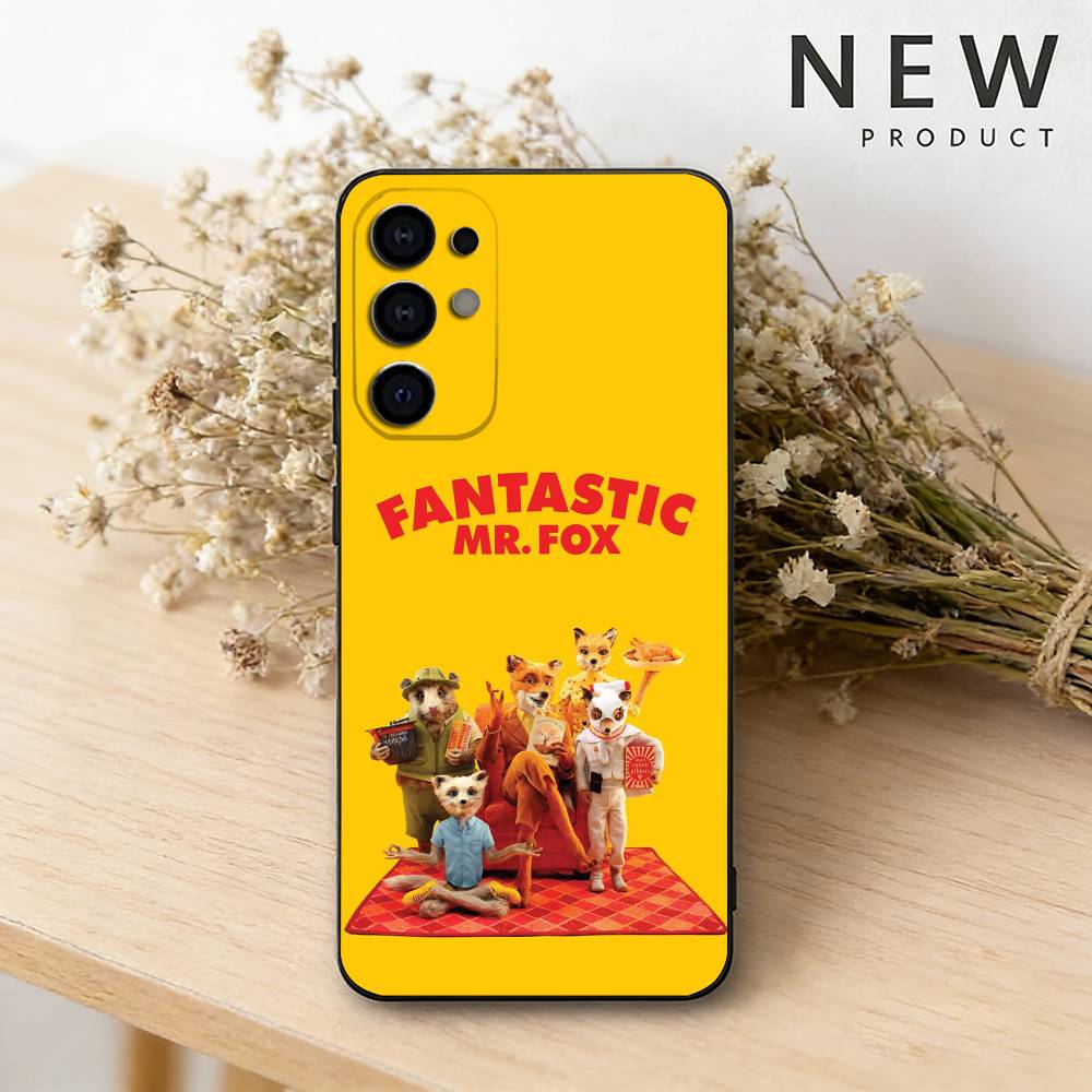 The F-Fantastic Mr. Fox  Phone Case For Samsung S26,25,24,23,22,30,21,10,9,Ultra,Plus,Lite Black Soft Case Samsung S25Plus