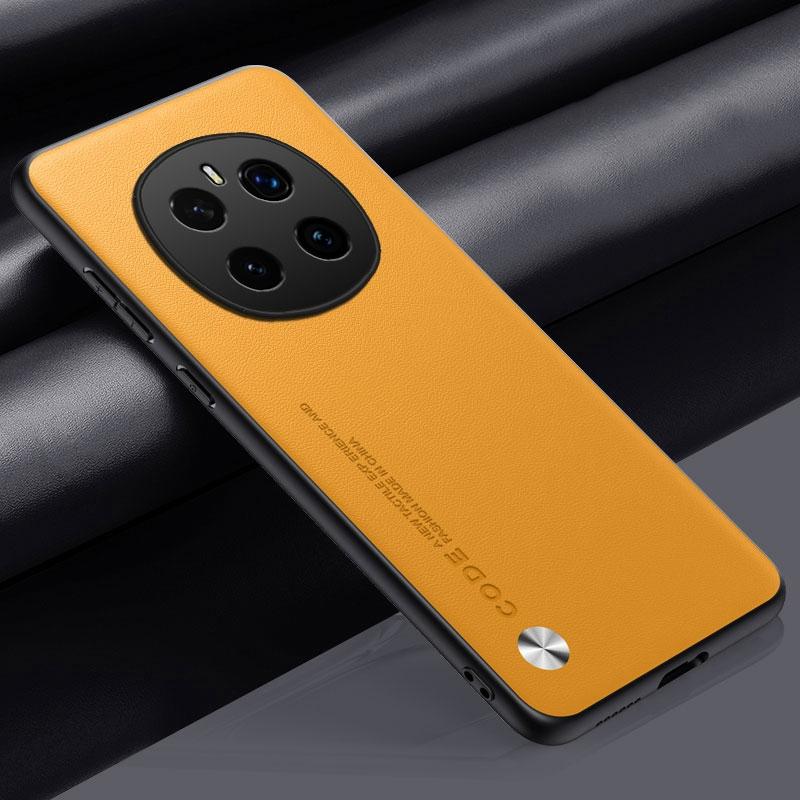 

Роскошный чехол из искусственной кожи для Honor Magic 7 Pro 5G 7Pro, задняя крышка, матовый силиконовый чехол для телефона с полной защитой для Honor Magic7 Pro Honor Magic 7 Pro жёлтый