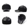 Autumn Winter Middle-Aged Men's Face Ear Protection Baseball Cap PU Outdoor Cold Warm Cap