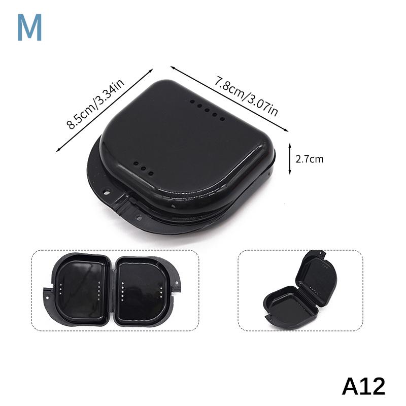 1Pcs Colorful Dental Braces Retainer Case Denture Tray Box Vent Holes Mouth Guard Aligner Braces Denture Box