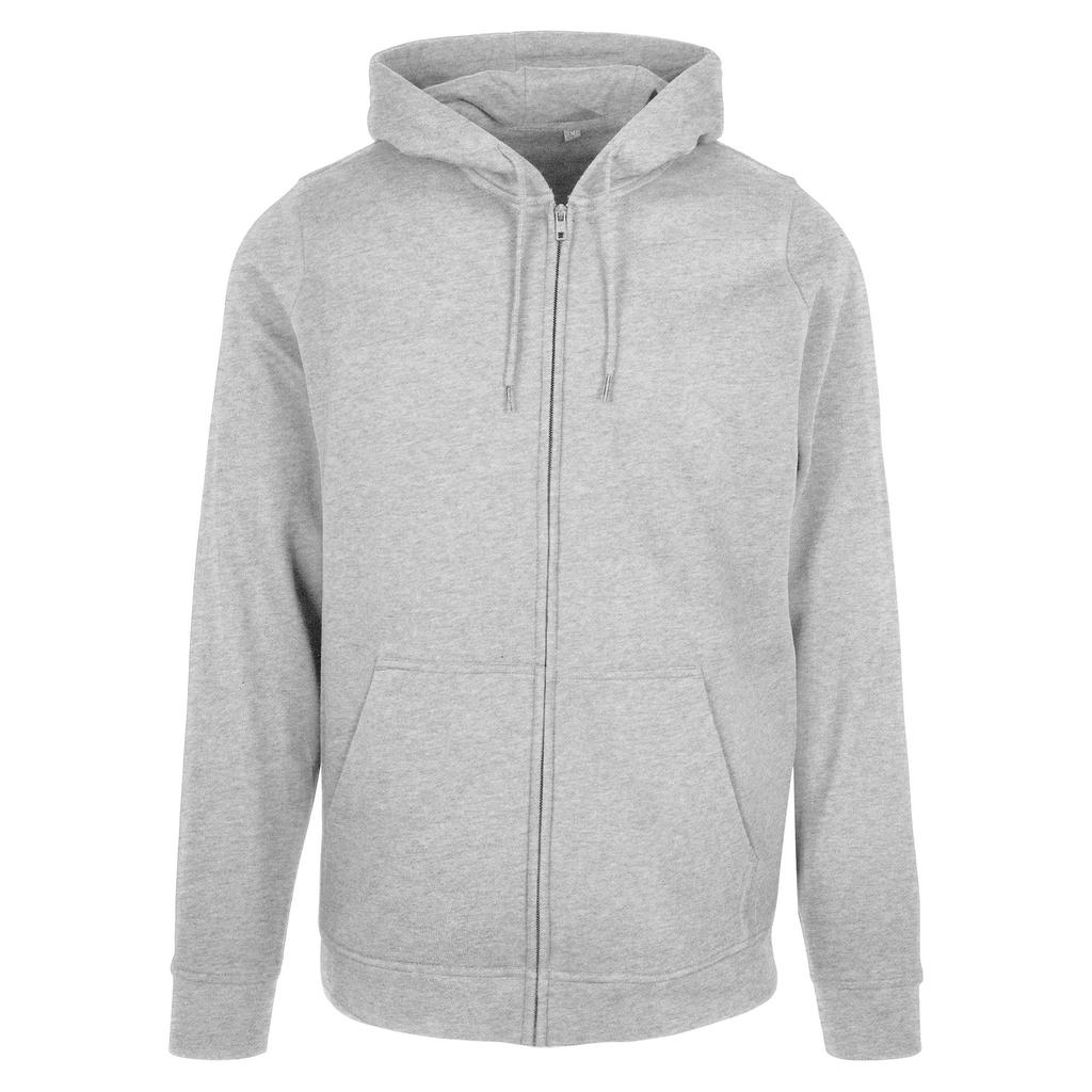 Build Your Brand Unisex Adult Basic Full Zip Hoodie