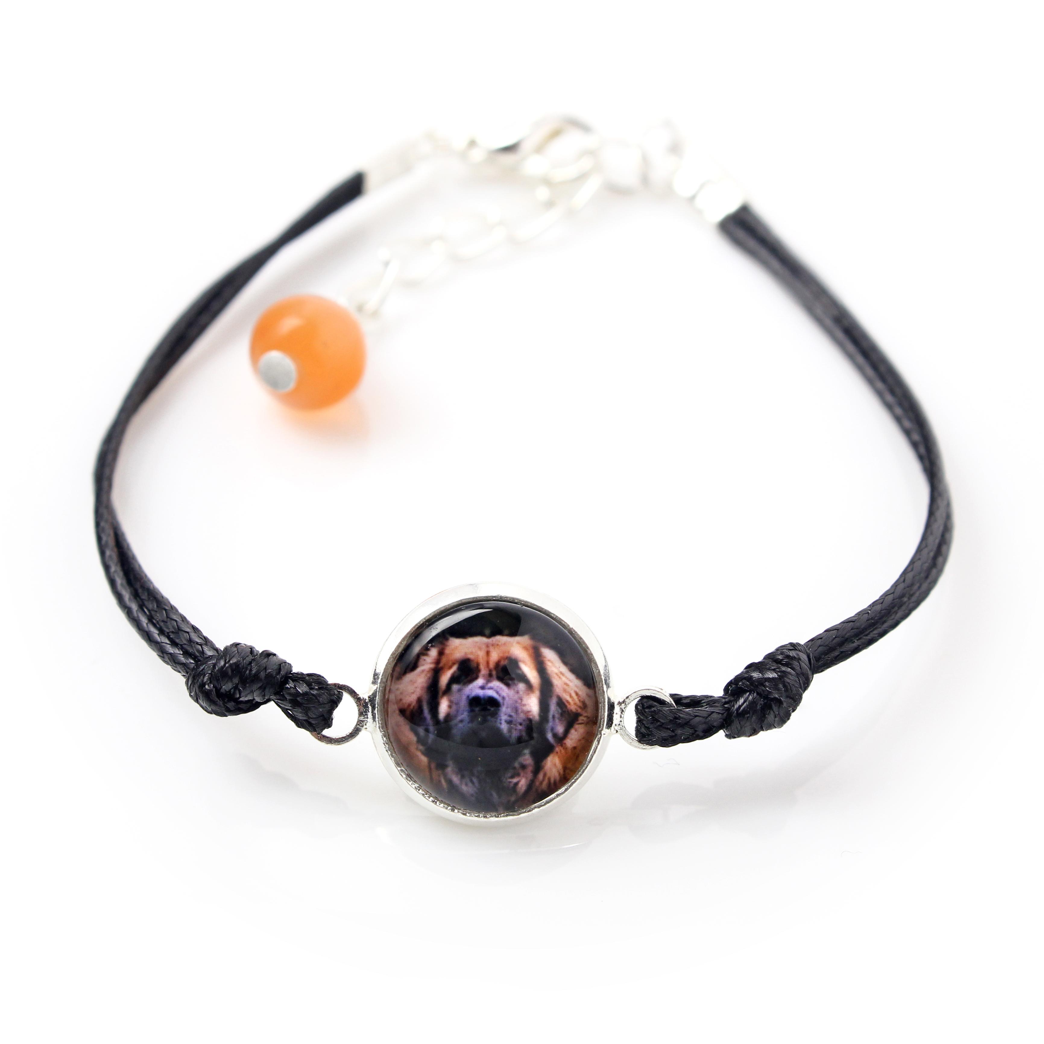 

Leonberger - bracelet with your photo handmade, unique jewelry from the Art-Dog brand срібний