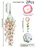 1/2/4pcs Artificial Eucalyptus Silk Flower Vine, UV-Resistant Greenery For Outdoor Hanging, Suitable For Anniversary, Graduation, Wedding
