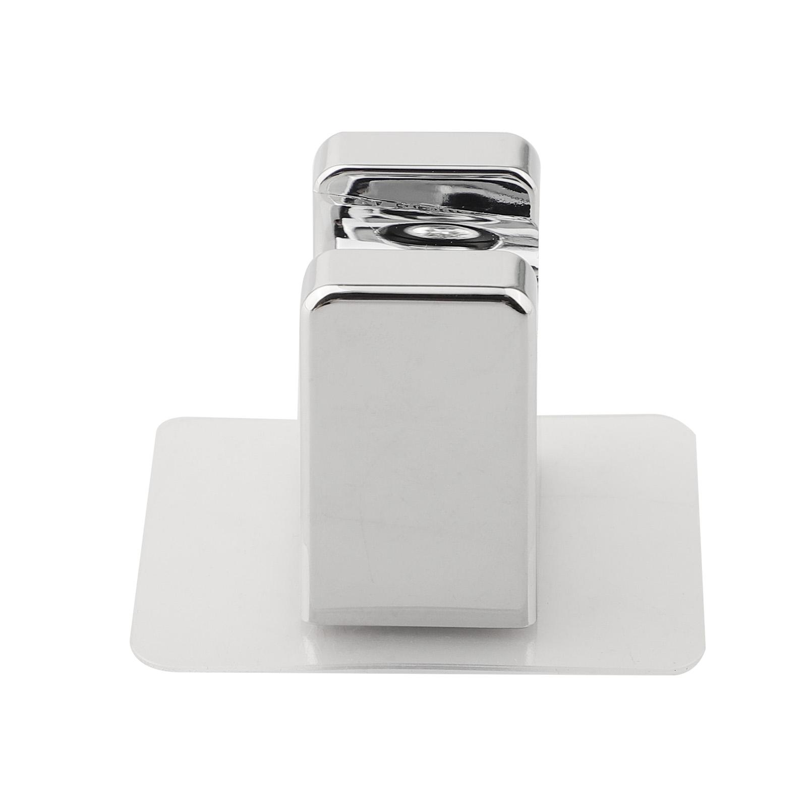 Регулируемый Полированный Самоклеящийся Ручной Держатель для Душевой Лейки серебряный