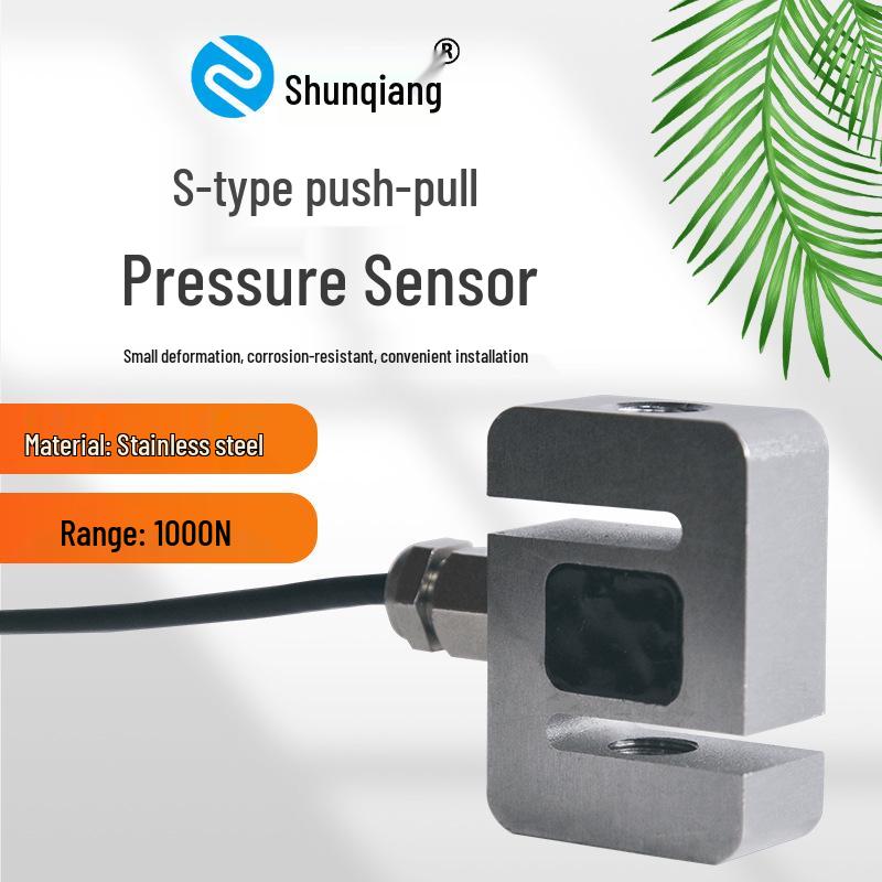 Shunqiang SQ-5425 10KG S-type Stainless Steel Force Sensor for Robotic and Automotive Press-fitting, 5N