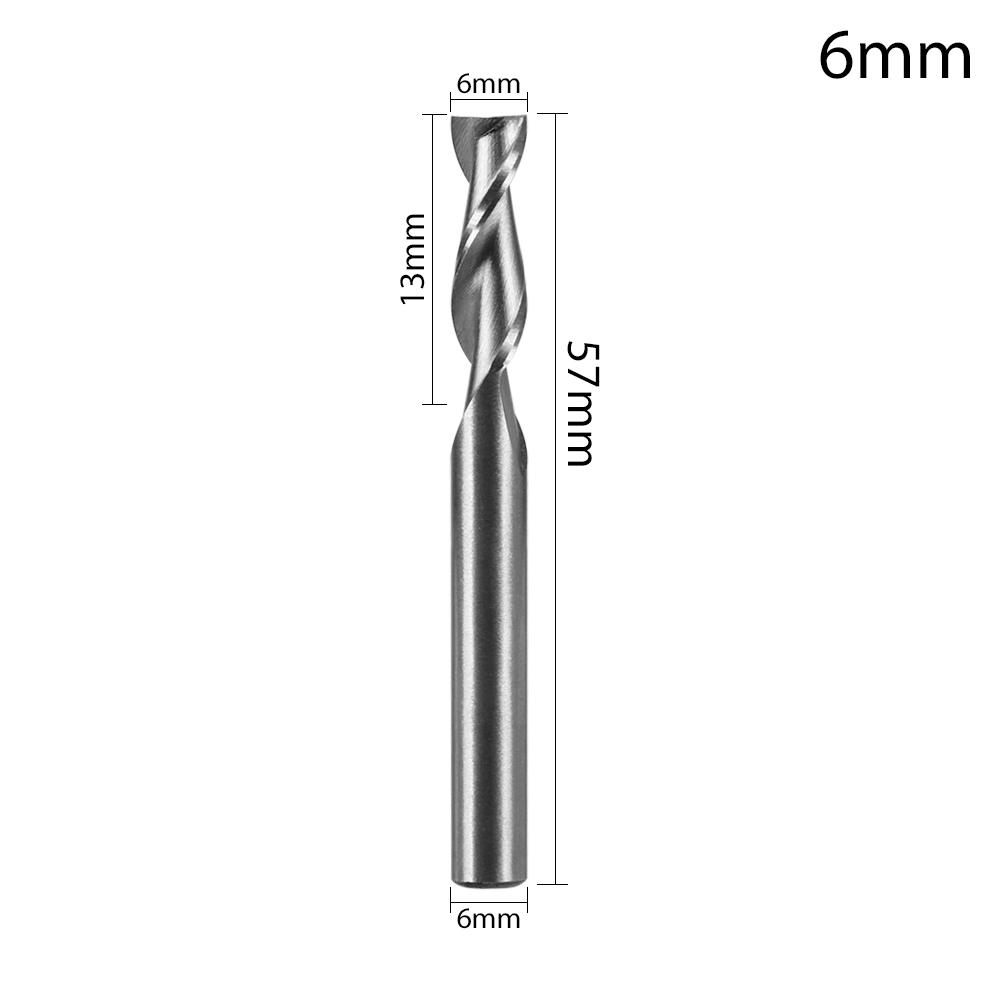 1/5pcs High Quality 1-12mm Machine Tool Wood-Cutter Tools CNC Straight Shank Milling Cutters Mill Cutter Woodworking Drill Bits