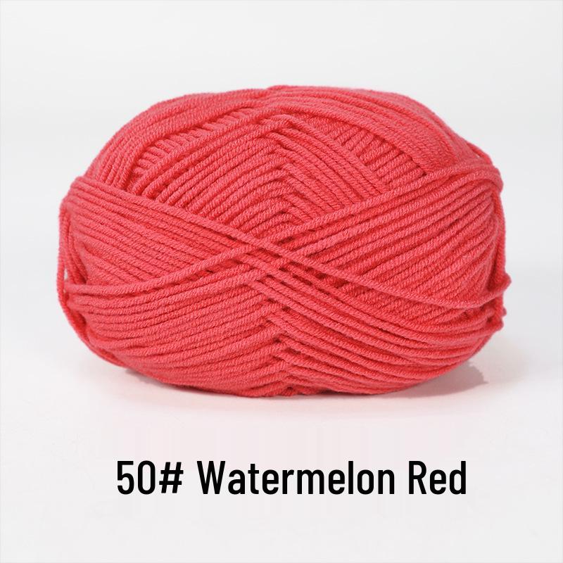 Baby 4-lagiges Milchbaumwollgarn zum Stricken von DIY-Schals oder Decken