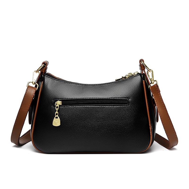 Simple Women's Messenger Bag, Casual Crossbody Bag, Fashionable Messenger Bag, Soft PU Leather Handbag, Suitable for Daily Use and Shopping