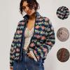 Women Floral Cotton Coat Jacket Quilted Printed Fashion For Autumn Winter