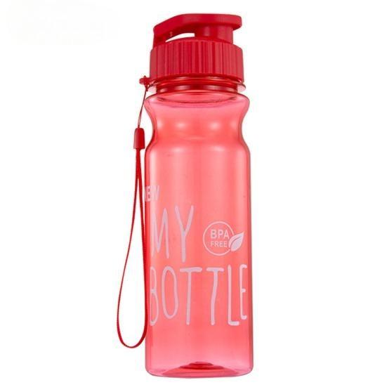 650ML Lovely Large Capacity Leak-proof Lightweight Fitness Sport Water Container with Lanyard Outdoor Supply Drink Bottle
