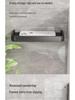 Punch-Free Bathroom Wall-Mounted Tissue and Phone Holder - Aluminum Alloy Shelf for Roll Paper
