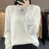 First-line Ready-to-wear Hollow Round-neck Cardigan for Women's Autumn and Winter Fashion Versatile Cashmere Base Shirt Top