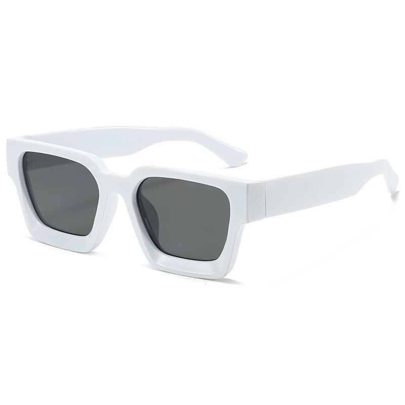 Óculos Quadrados Retrô Anti-Luz Azul Femininos, Armação Grossa, Lentes Planas, Moda Europeia-Americana