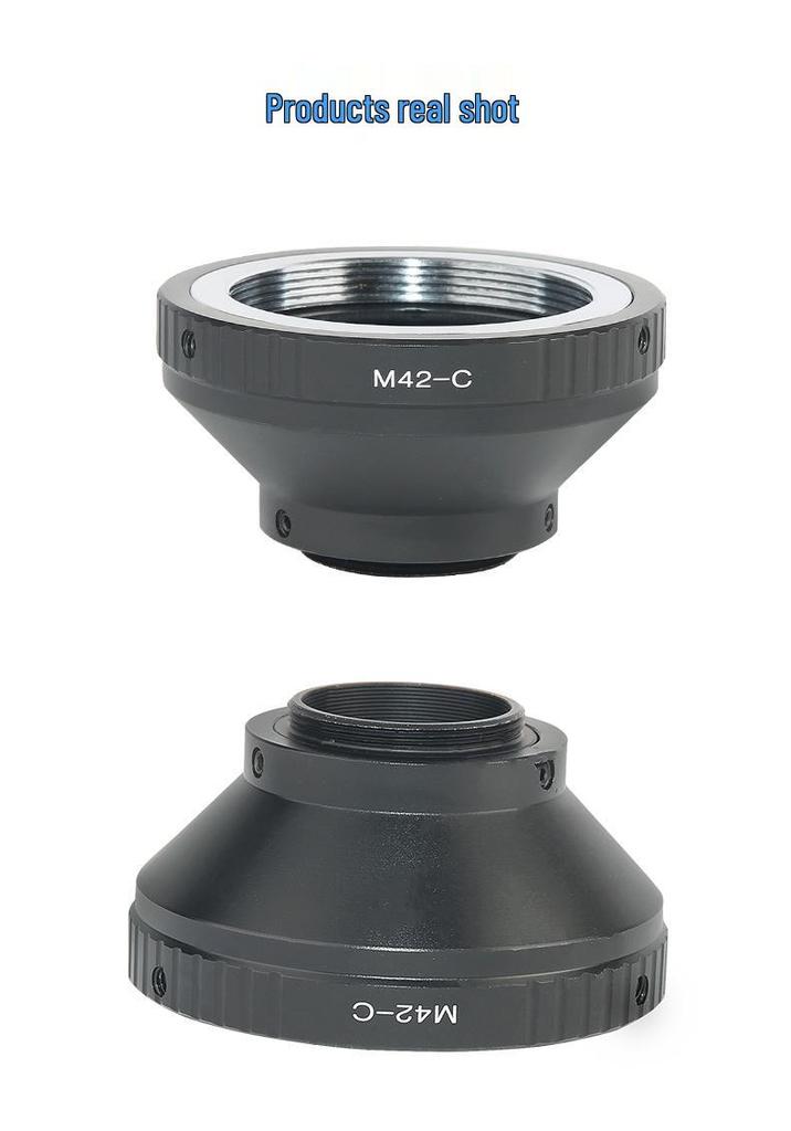 M42 To C-Mount Adapter for East German Helios 44-2 and Other M42 Lenses