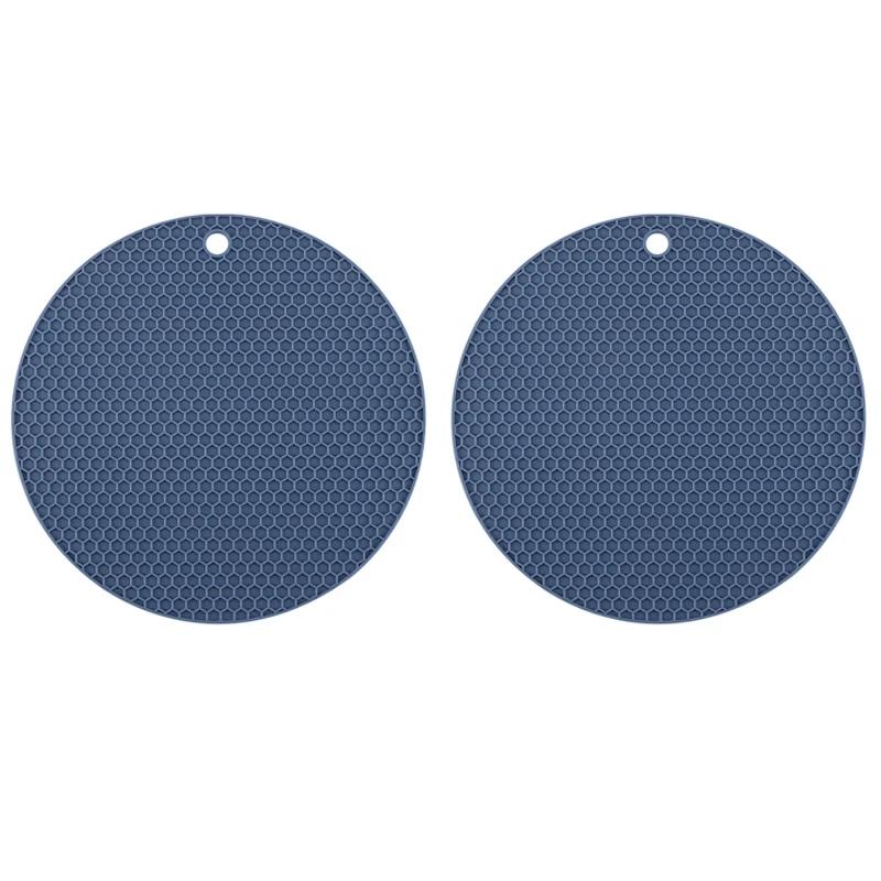 

2/4 шт. Многофункциональный термостойкий силиконовый коврик, подставки под стаканы, нескользящие накладки, держатели для кастрюль, подставки под приборы, кухонные принадлежности 18x18