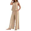 2026 Summer Women's Versatile Cotton Two-Piece Set: Trendy European & American Loose Pullover with Round Neck