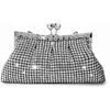 Black Rhinestone Clutch Bridal Purse Glitter Evening Bags for Women Formal Crystal Wedding Bags