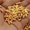 *100 Stück 1CM Goldplattierte Reiskorn-Erdnuss Glücksschale Füllmaterial mit Mini-Barren Chinesische Glücksdekoration Für Reichtum Vase Display