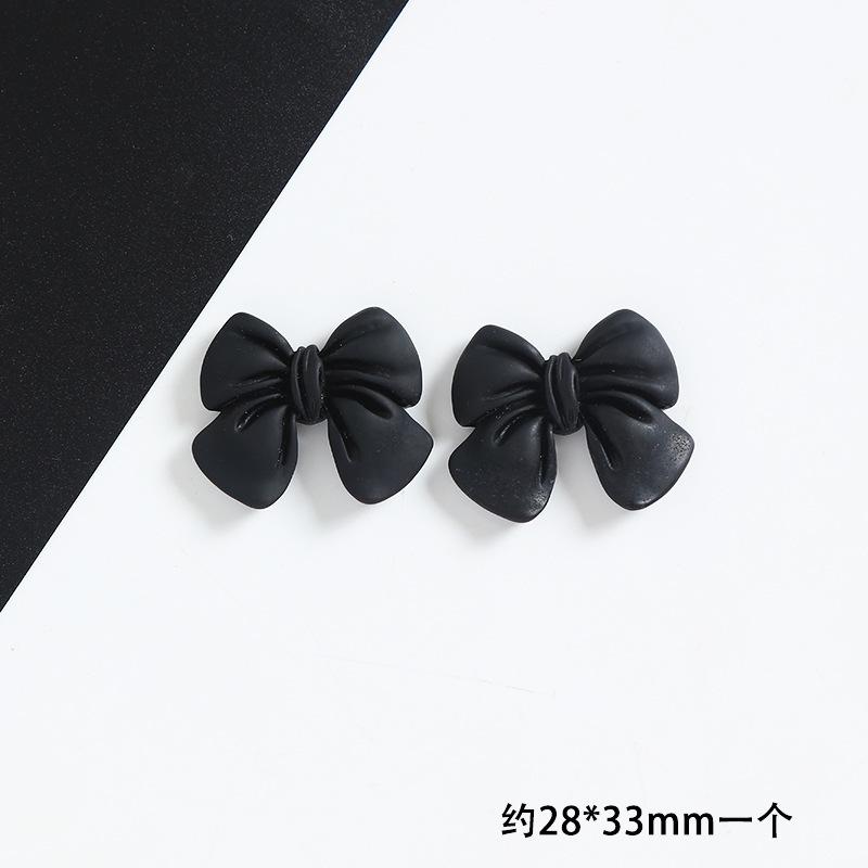 Simulation Bow Resin Accessories,10pcs Frosted Bow Tie DIY Handmade Mobile Phone Case Accessories,Material Package Accessories.