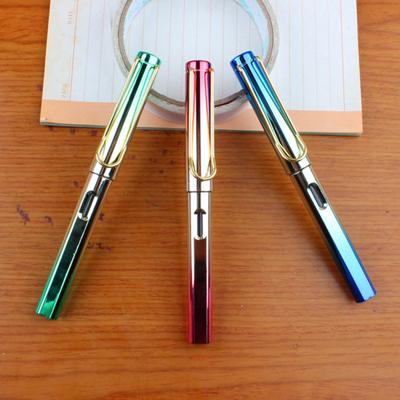 Fountain Pen Mirror Surface Not Easy To Decolorize Fine Nib Anti-skid Electroplating Smooth Writing Business Writing Calligraphy Pen School Supplies