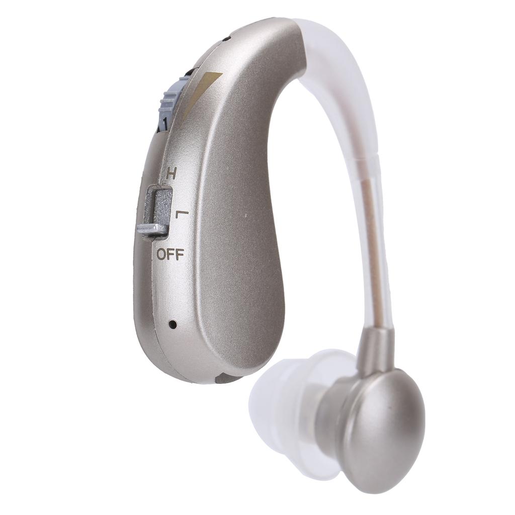 20P Rechargeable BehindtheEar Hearing Aid Headset Ear Sound Amplifier Assist ABS(Silver )
