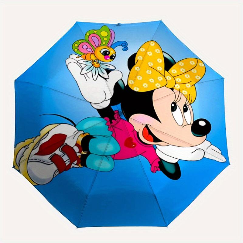 

1pc Minnie Mouse Automatic Umbrella | Portable Foldable 8-Rib Manual Open, Casual Accessory, Durable Canopy yy250823018