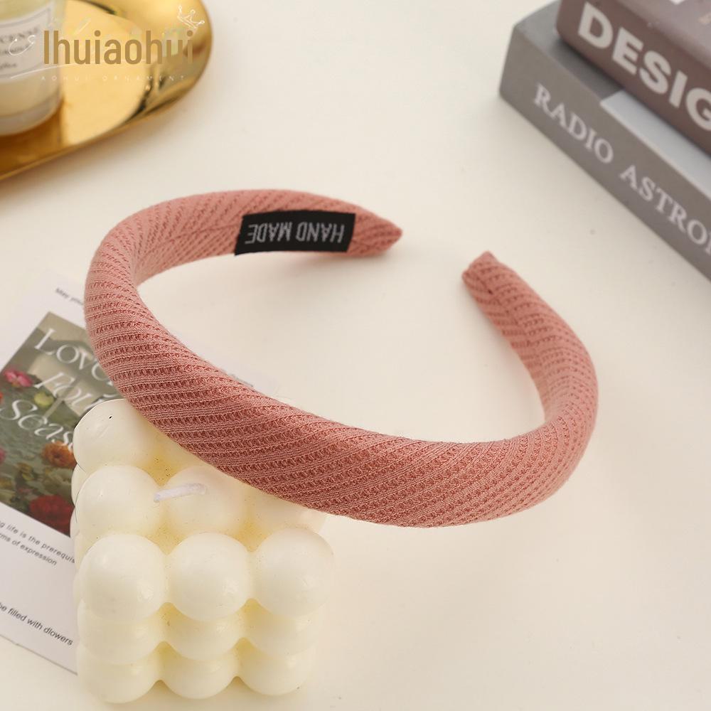 Korean Style Wide Brim Headband: Summer Solid Color Hair Accessory for Women