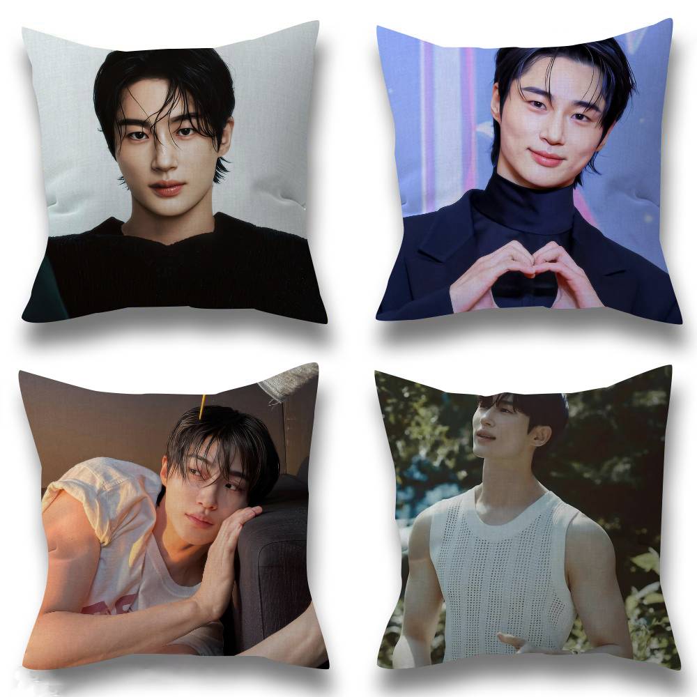 Panika Chen Unisex Korean Celebrity Byeon Wooseok Cushion Cover Pillow Cover Decor Pillowcase Printed Cushion Case For Couch