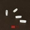 S999 Sterling Silver Square Tube Barrel Bead Pendant - Chinese Style Charm for DIY Bracelets, Necklaces, Weaving, and Beading Jewelry.