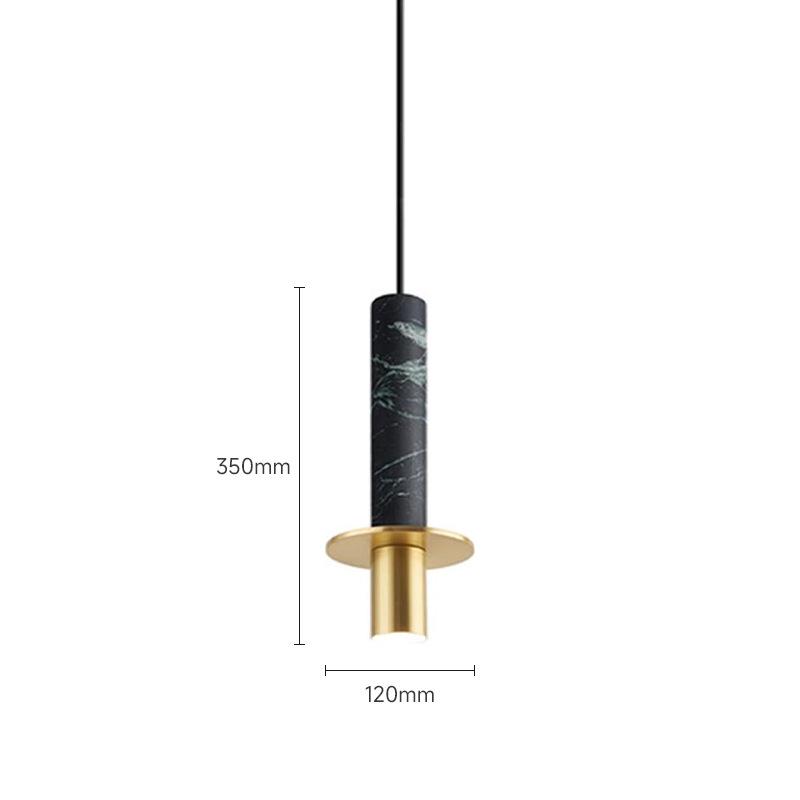 

Modern Minimalist Marble Single-Head Pendant Lamp for Dining, Bar, or Bedside GU10