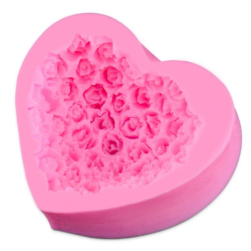3d Rose Flower Baking Maker Tool Silicone Fondant Cake Chocolate Mold Sugarcraft
