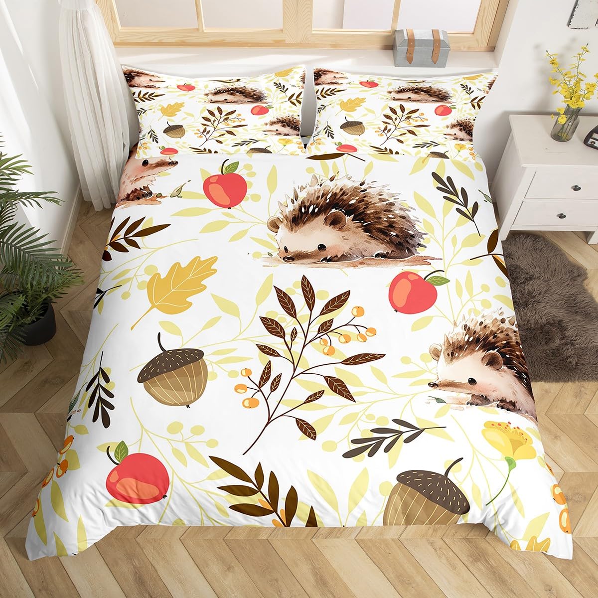 Пододеяльник с изображением мультяшного ёжика Queen — фото 5