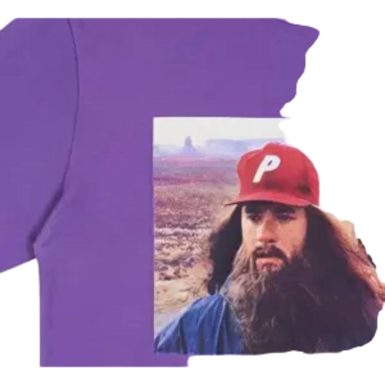 Palace Forrest Gump Movie Character Short Sleeve T-Shirt Unisex Tops Purple P14TS028