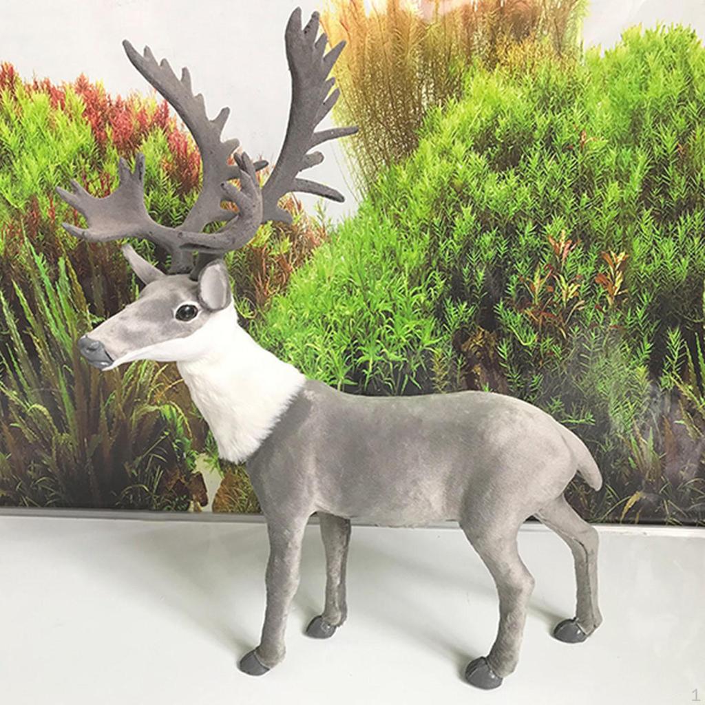 Deer Model Toys Early Educational for Party Home Winter Desktop Birthday Gifts