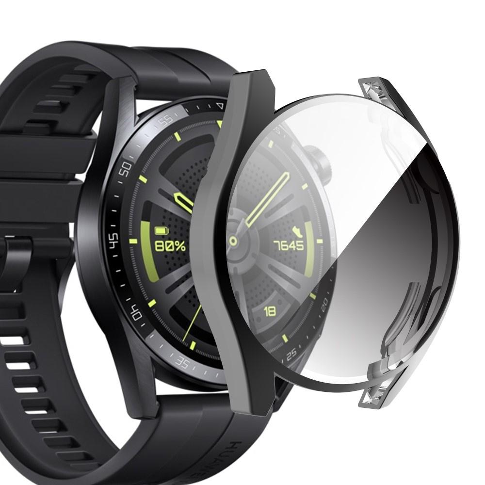 2in1 Case with Screen Protector for Huawei Watch GT 3 46mm, Black