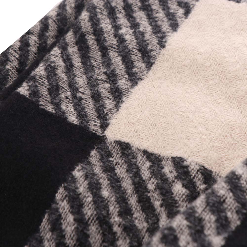 Korean Striped Plaid Scarf Casual Checkered Scarf Fashion Winter Men's Scarf  Males