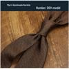Men's 8CM Retro Burgundy Polyester Silk Tie - Business & Formal Suit Accessory