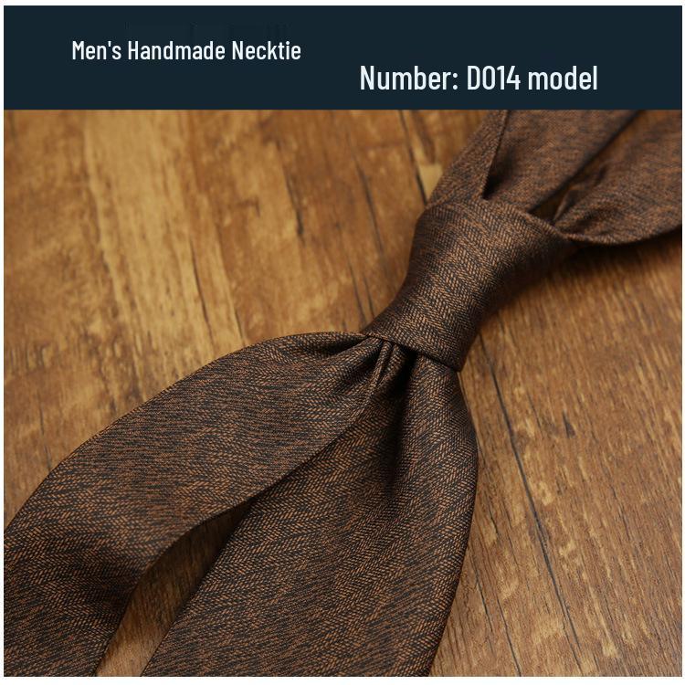 Men's 8CM Retro Burgundy Polyester Silk Tie - Business & Formal Suit Accessory