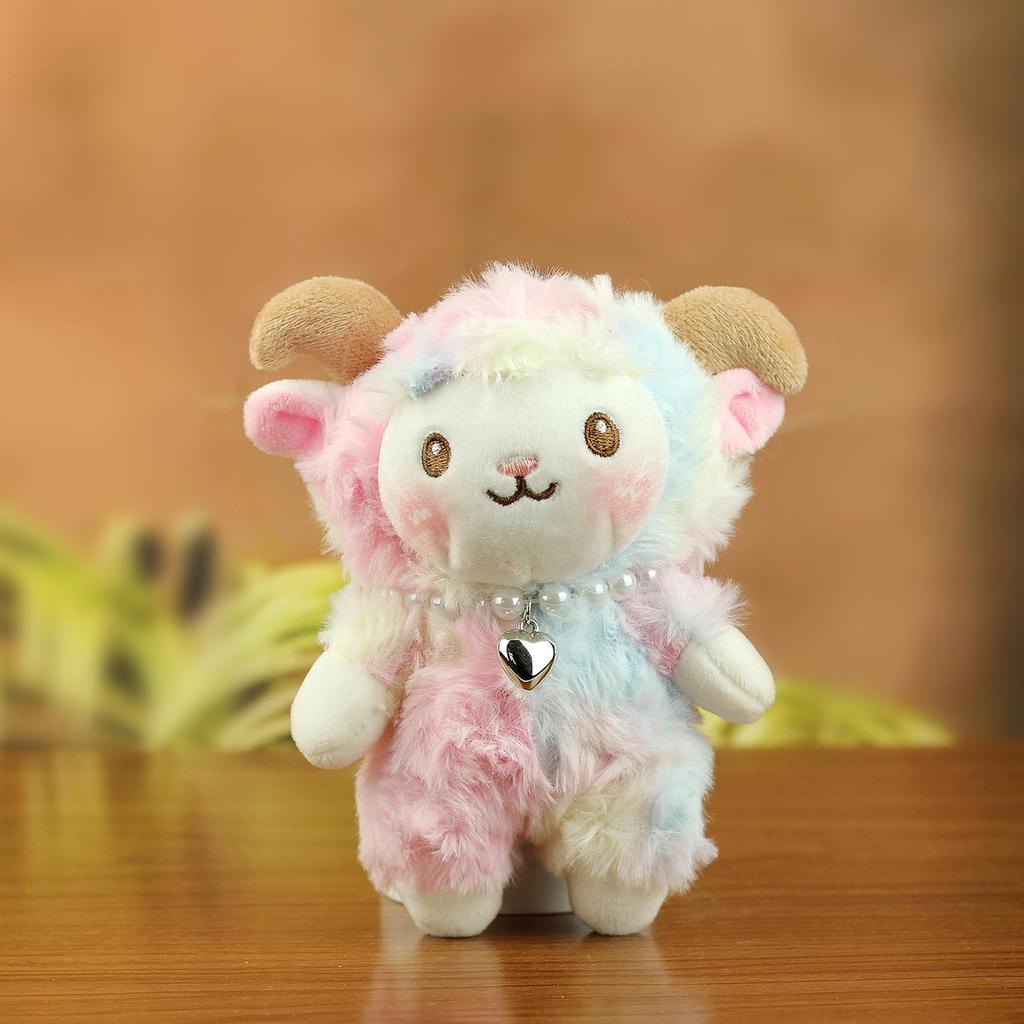 Charming Cute Necklace: Lucky Woolen Toy Bag Pendant & Keychain Claw Machine Doll Gift
