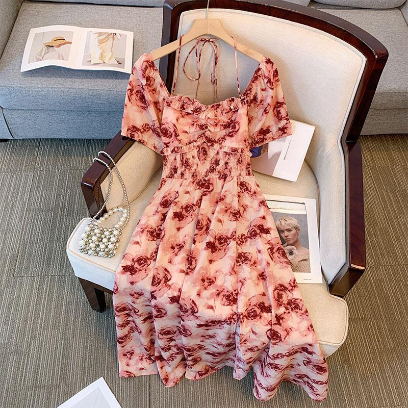 

Женские платья больших размеров с разрезом, летнее платье с одним вырезом 5XL