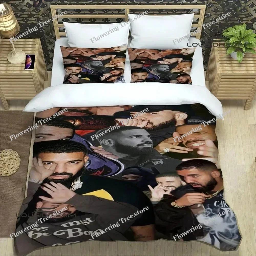 Rapper Drake 3D Printed Bedding Sets Exquisite Bed Supplies Set Duvet Cover Bed Comforter Set Bedding Set Luxury Birthday Gift