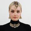 Alloy Tassel Wings Shaped Jewelry Sets Shining Indian Style Rhinestone Jewelry Set Exquisite Rhinestone Necklace Set