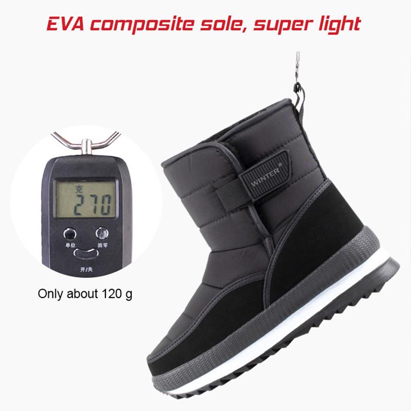 Fashion Men Boots Outdoor Winter Boots Man High-top Waterproof Non-slip Shoes Lightweight Snow Boots Fashion Cotton Winter Shoes